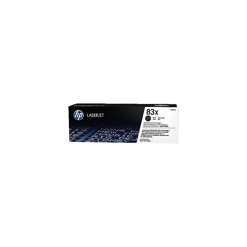 HP CF283X Original Tonerkassette 83X schwarz hohe Reichweite