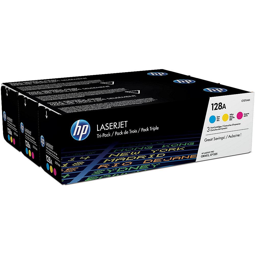 HP CF371AM Original Tonerkassetten 128A Cyan Magenta Gelb   40€