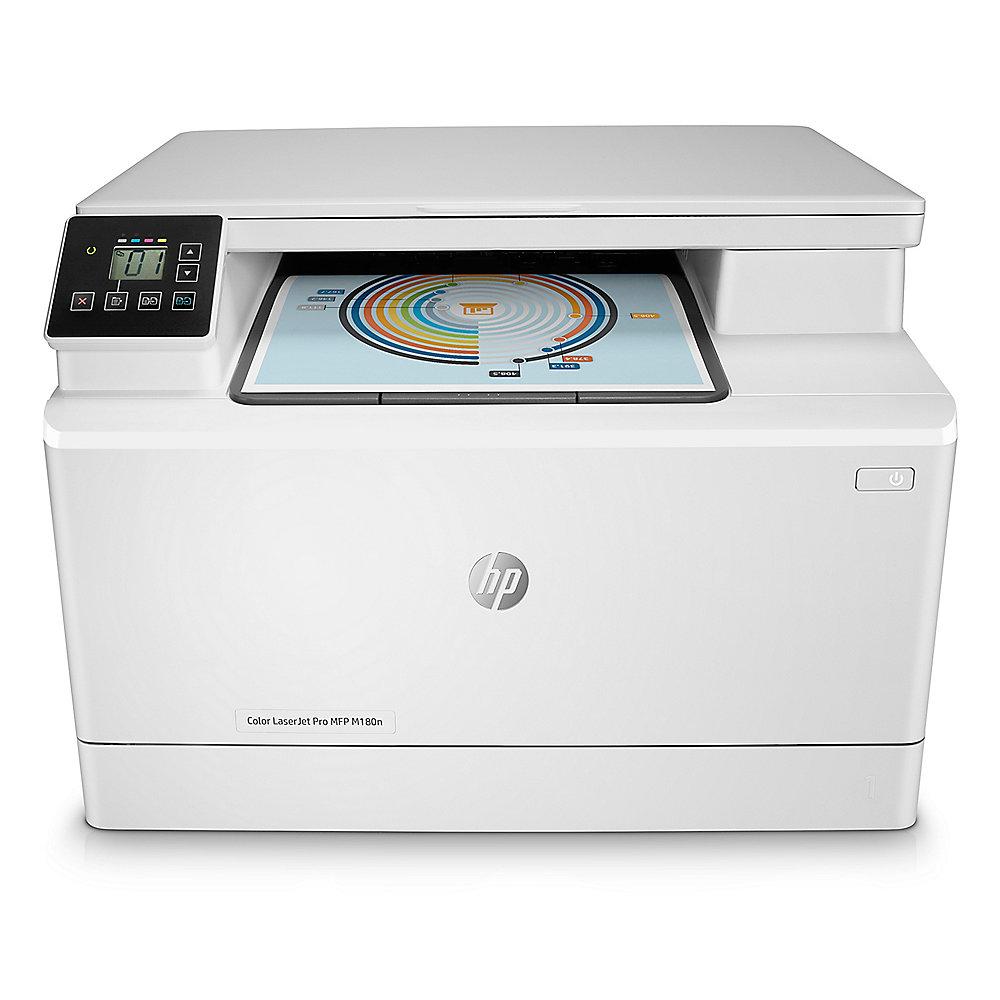 HP Color LaserJet Pro MFP M180n Farblaserdrucker Scanner Kopierer LAN