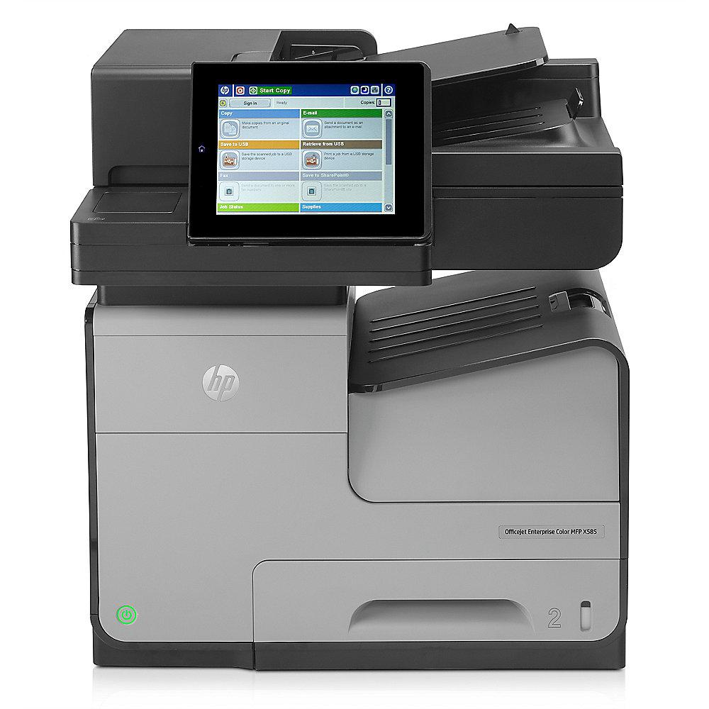 HP Officejet Enterprise Color X585dn Multifunktionsdrucker Scanner Kopierer LAN