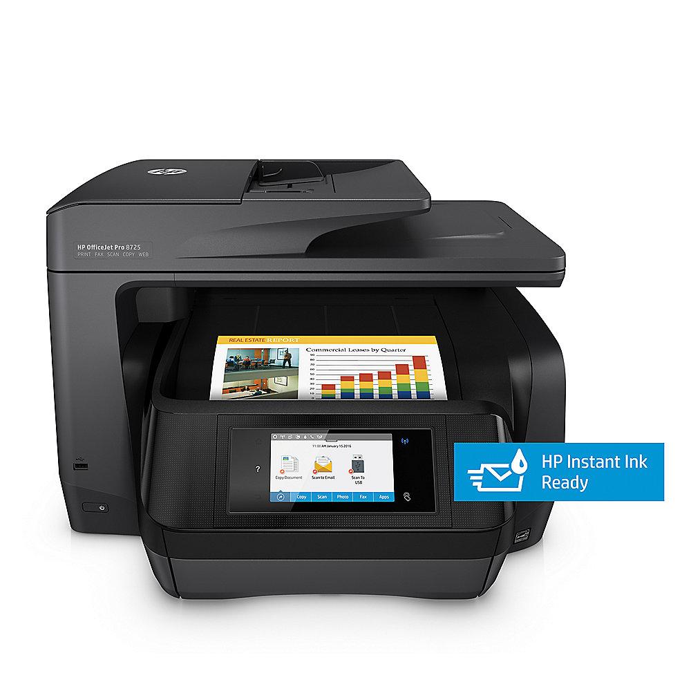 HP OfficeJet Pro 8725 Multifunktionsdrucker Scanner Kopierer Fax WLAN LAN