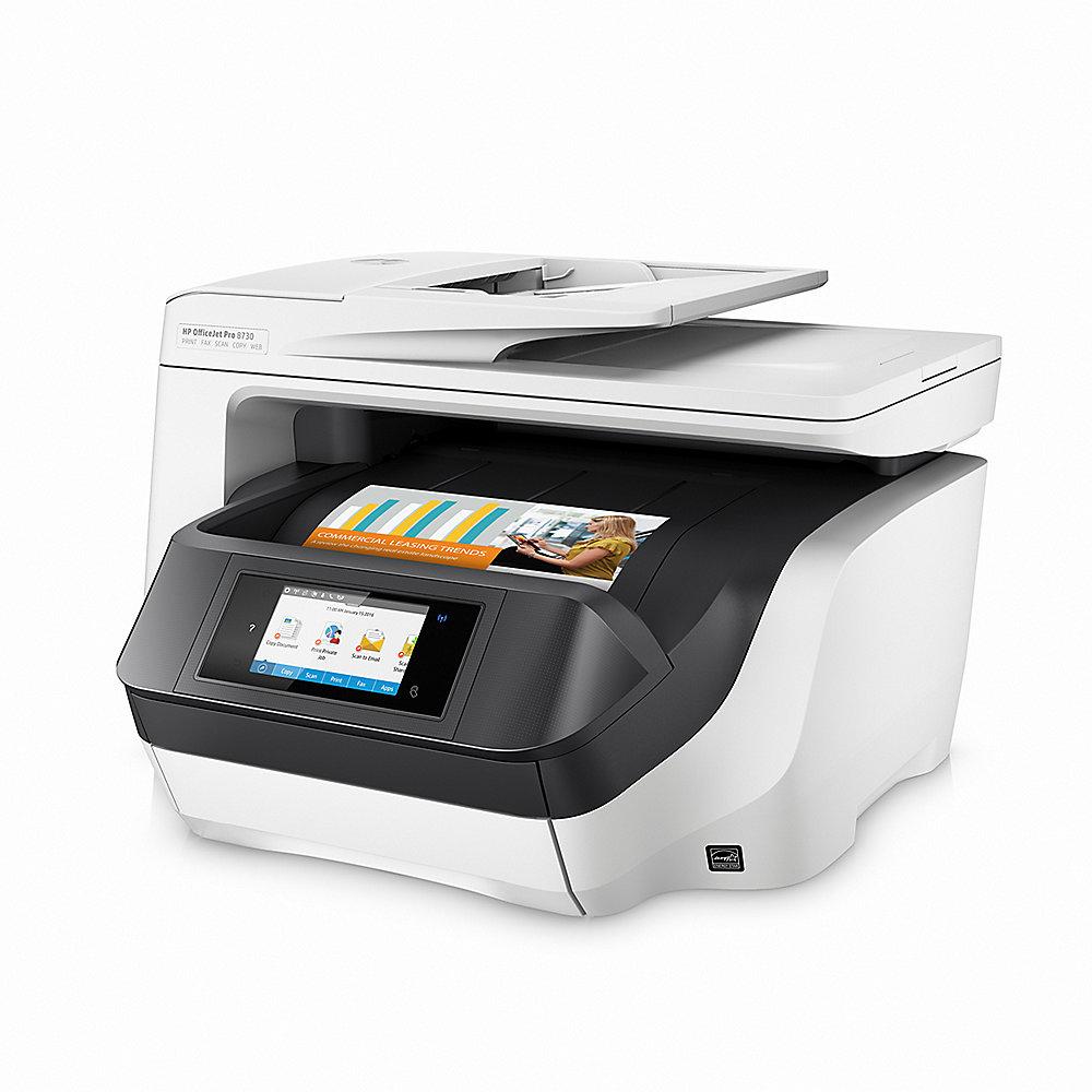 HP OfficeJet Pro 8730 Multifunktionsdrucker Scanner Kopierer Fax LAN WLAN NFC, HP, OfficeJet, Pro, 8730, Multifunktionsdrucker, Scanner, Kopierer, Fax, LAN, WLAN, NFC