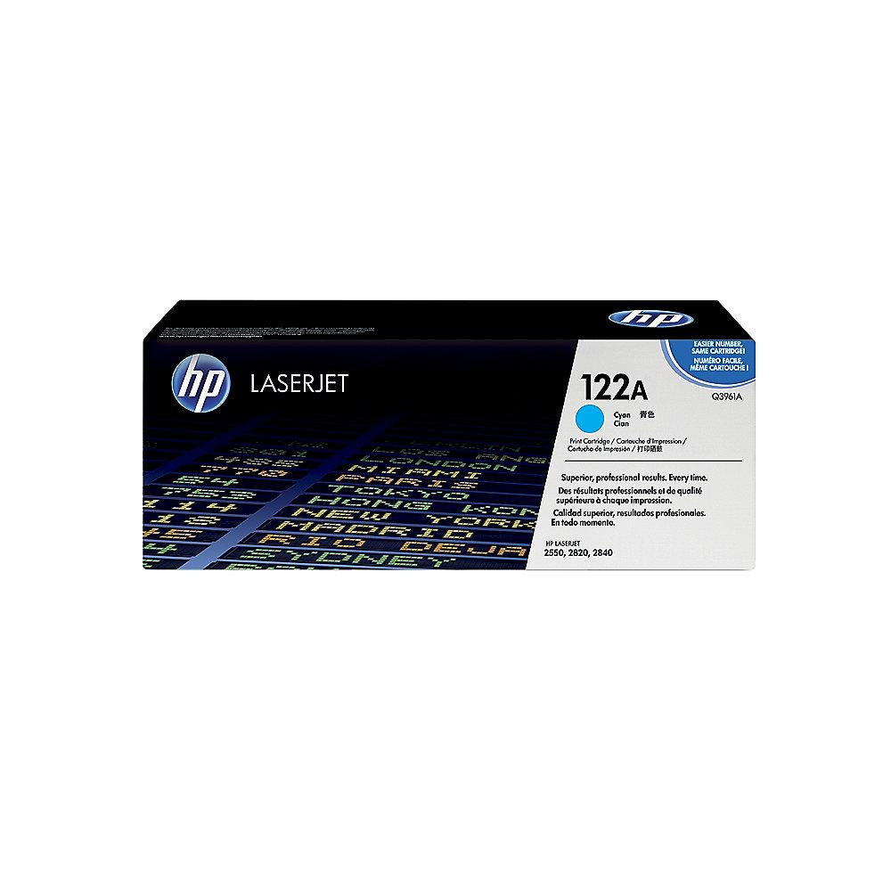 HP Q3961A Original Tonerkassette 122A Cyan für ca. 4.000 Seiten