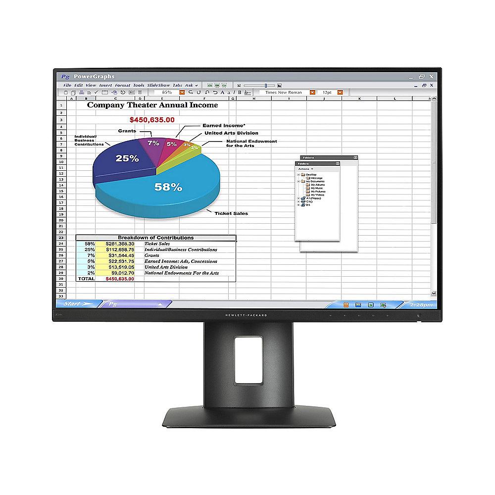 HP Z24n G2 60,96cm (24") Workstation Office-Monitor 16:10 FullHD HDMI/DP 99sRGB