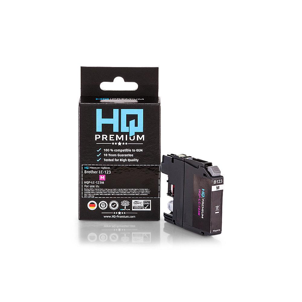 HQ-Premium Tintenpatrone ersetzt Brother LC-123M Magenta
