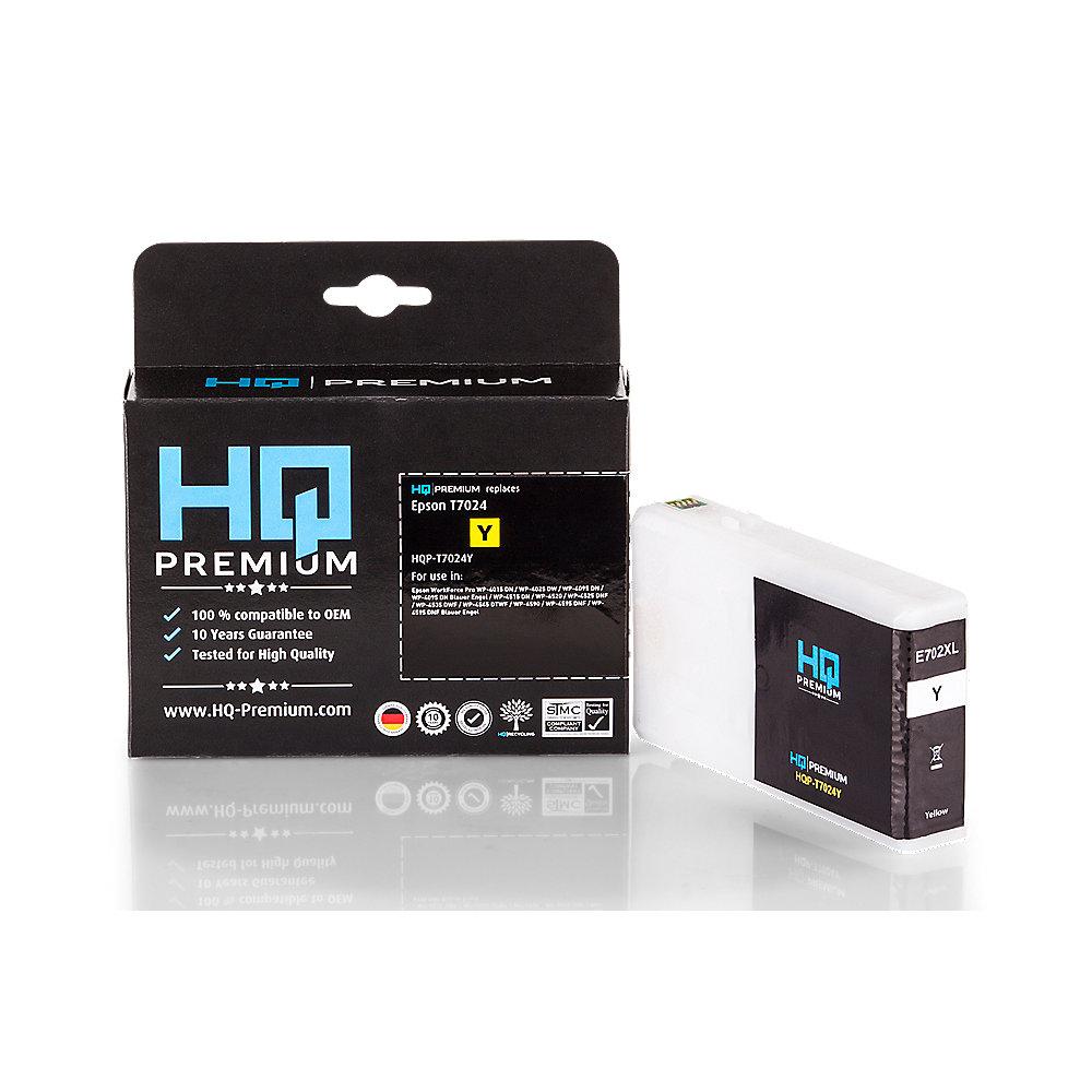 HQ-Premium Tintenpatrone ersetzt Epson T7024 Gelb
