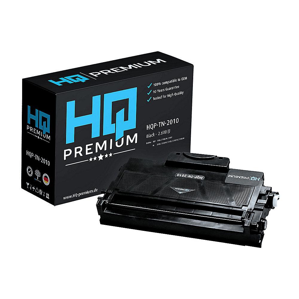 HQ-Premium Toner ersetzt Brother TN-2010 Schwarz für ca. 2.600 Seiten