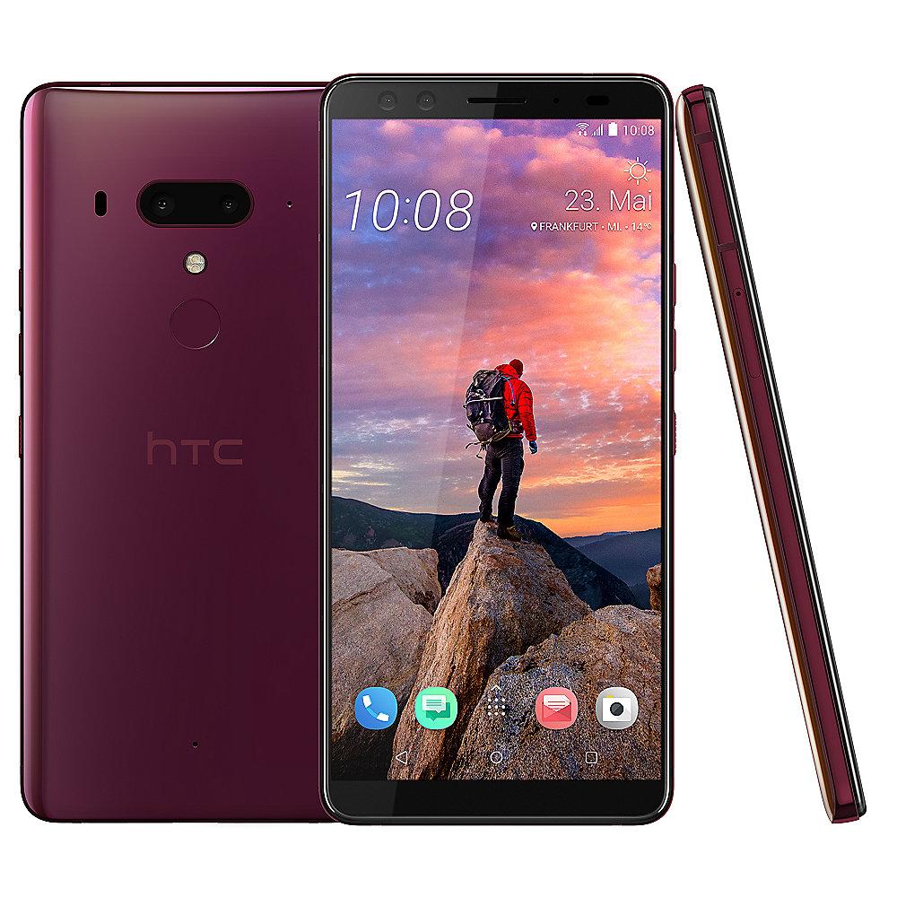 HTC U12  Dual-SIM flame red Dual-SIM Android 8 Smartphone