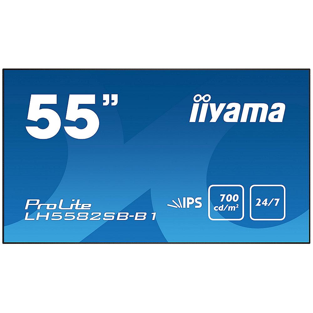 iiyama LH5582SB-B1 55"/139cm FHD Public Display DVI/HDMI/DP/VGA