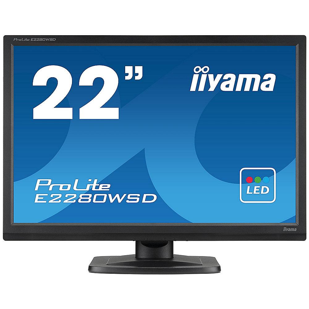 iiyama ProLite E2280WSD-B1 55,9cm/ 22" 16:10 Monitor