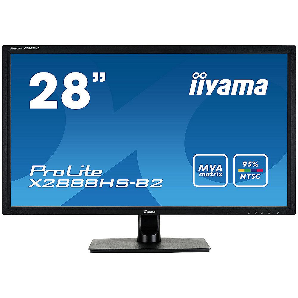 iiyama ProLite X2888HS-B2 71,1cm (28") 16:9 FHD DVI/DP/VGA/HDMI/MHL 5ms LS