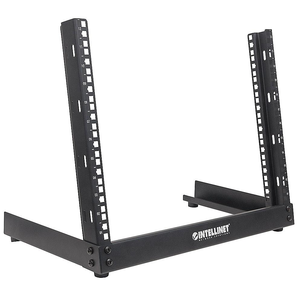 Intellinet 19" 2-Pfosten Desktop Laborgestell 12 HE FP schwarz