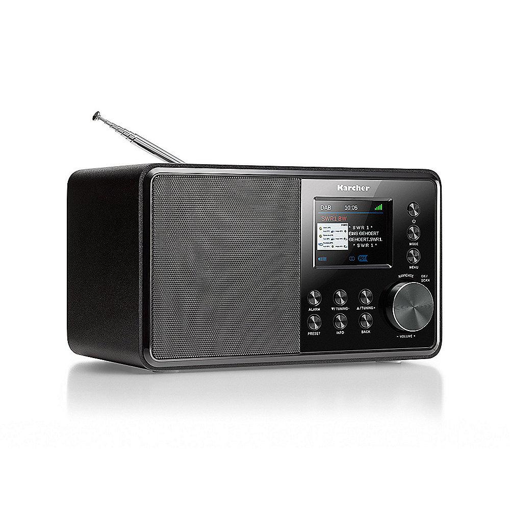 Karcher DAB 3000 Digitalradio DAB /UKW-RDS, AUX-IN, Wecker schwarz