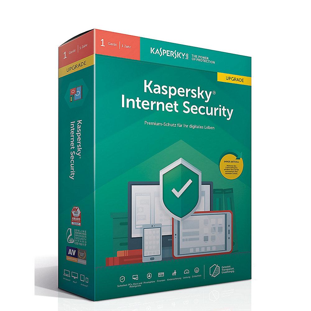 Kaspersky Internet Security Upgrade 1Gerät 1Jahr Minibox