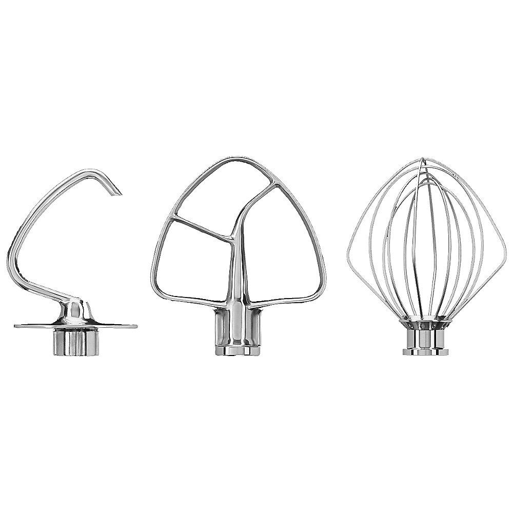 KitchenAid 5KSM5TH3PSS Edelstahlrührer - 3er Set für Küchenm. 4.3L &  4.8L