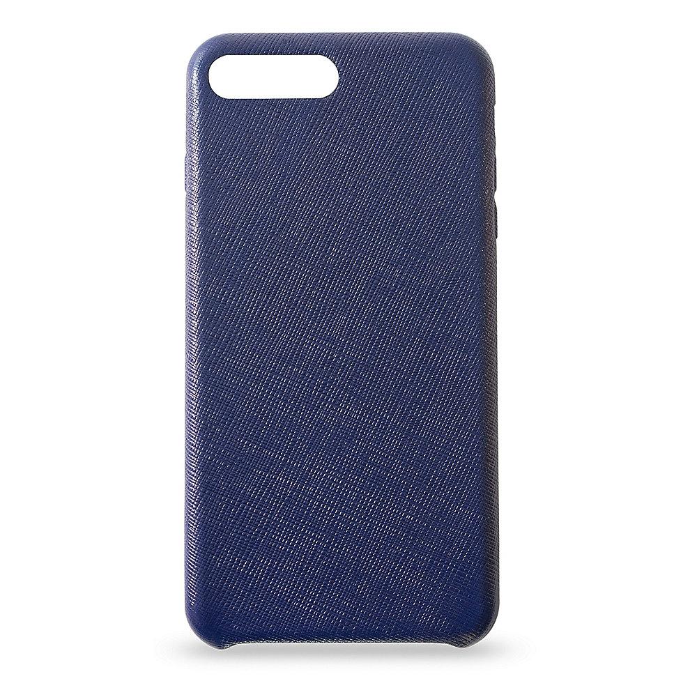 KMP Leder Case für iPhone 8 Plus, blau