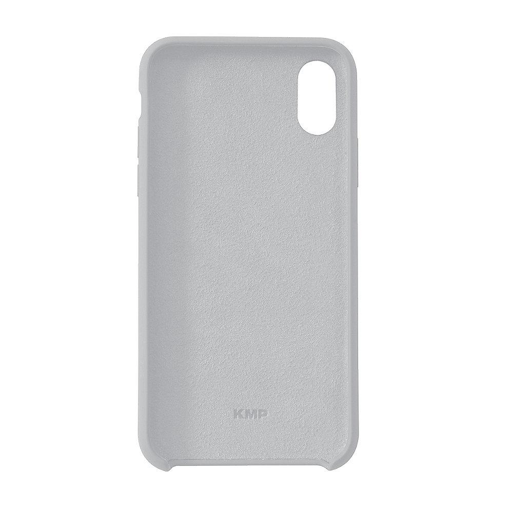 KMP Silikon Case Velvety Premium für iPhone X, grau