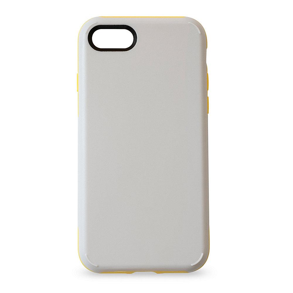 KMP Sporty Case für iPhone 8, grau/gelb