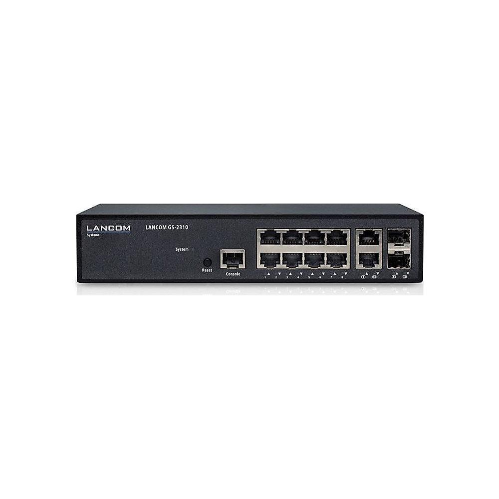 LANCOM GS-2310 8x Gigabit Switch  2x Combo SFP