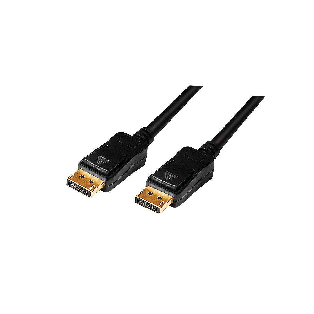 LogiLink Displayport 1.2 Kabel 20m DP zu DP St./St. 20P 4K aktiv schwarz CV0114, LogiLink, Displayport, 1.2, Kabel, 20m, DP, DP, St./St., 20P, 4K, aktiv, schwarz, CV0114