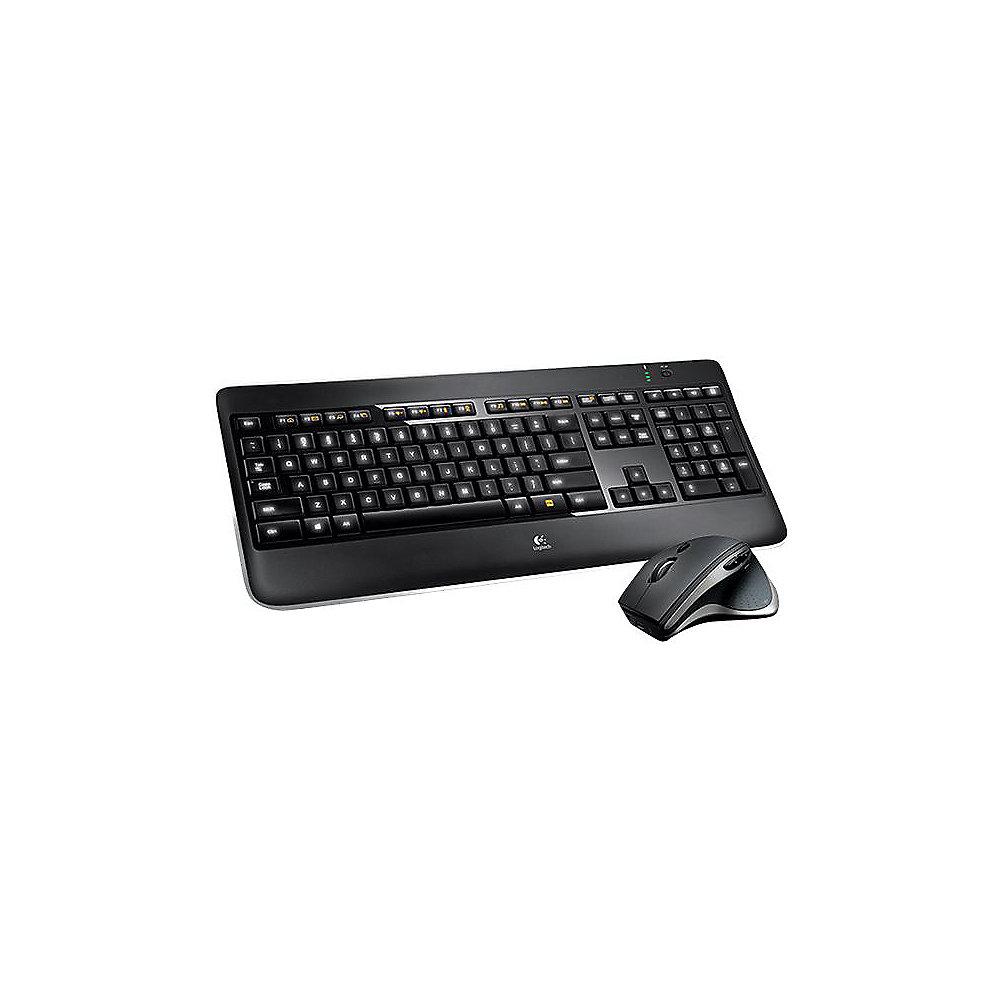 Logitech MX800 Performance Kabellose Maus-Tastaturkombination Schwarz US Layout