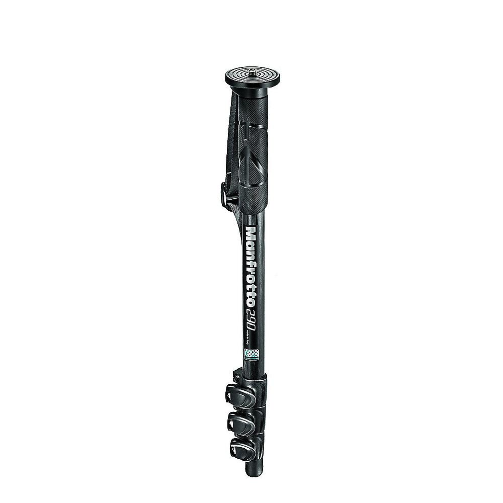 Manfrotto 290 Carbon Einbeinstativ (4 Segmente), Manfrotto, 290, Carbon, Einbeinstativ, 4, Segmente,