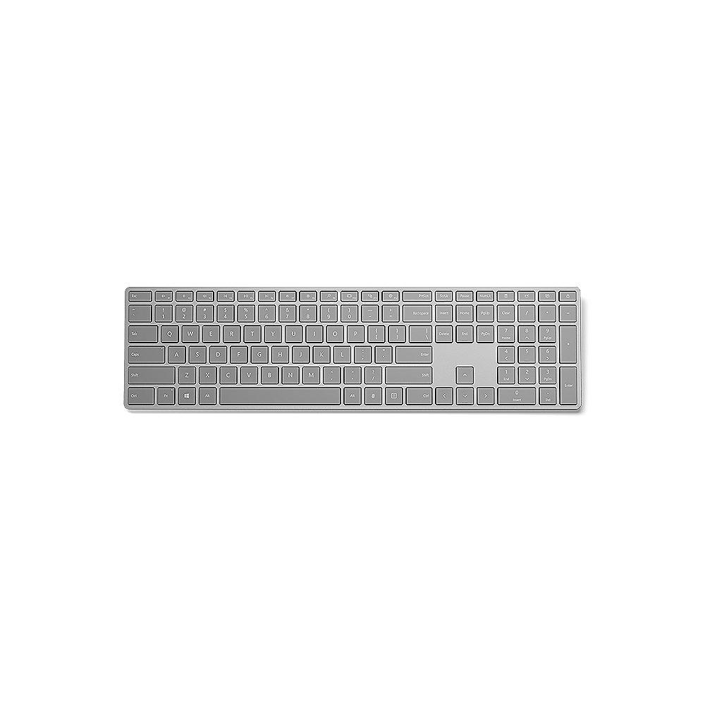 Microsoft Modern Keyboard inkl. Fingerprint ID Wireless grau
