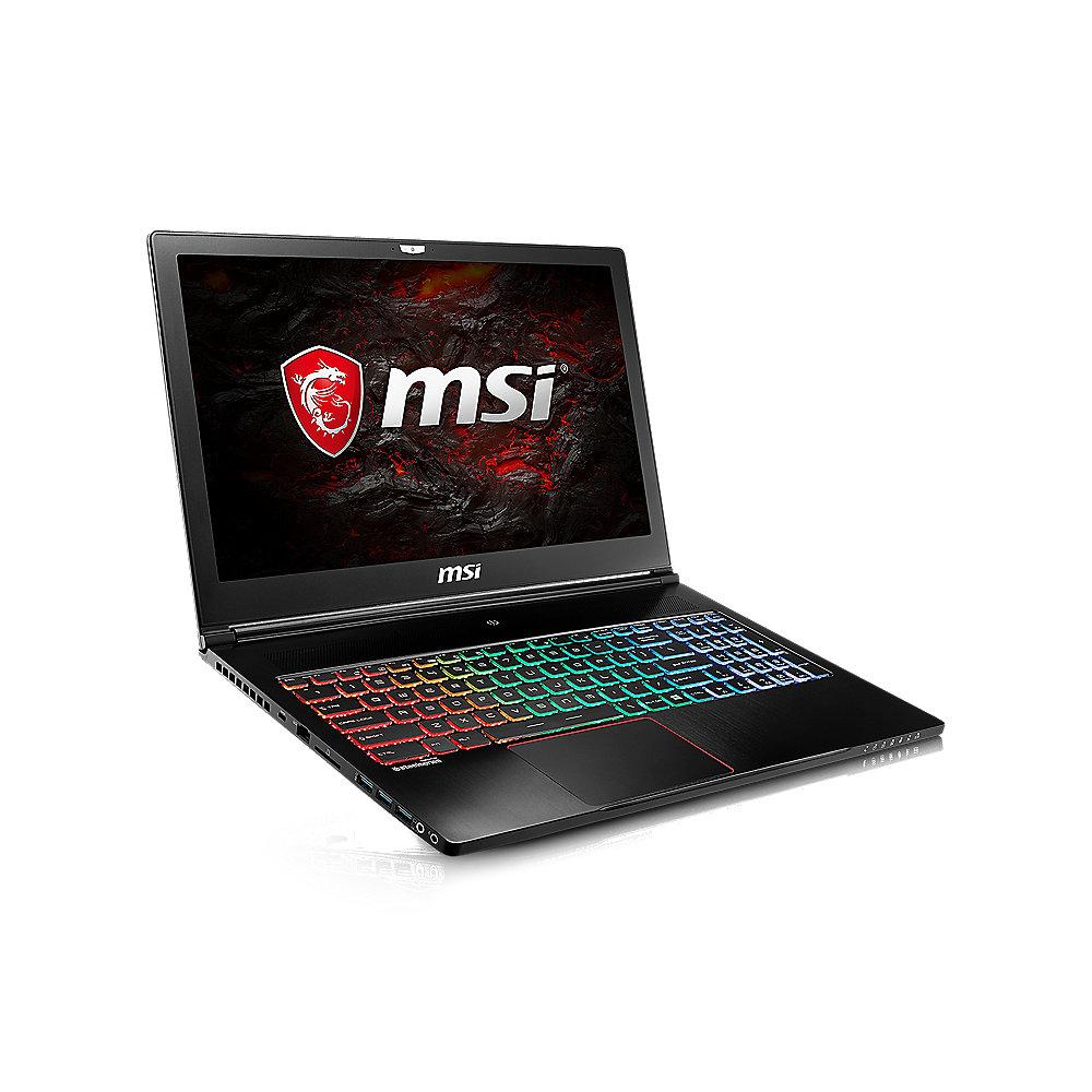 MSI GS63 7RD-224 Stealth  15,6"FHD i7-7700HQ 16GB/256GB SSD GTX1050 Win10 Pro