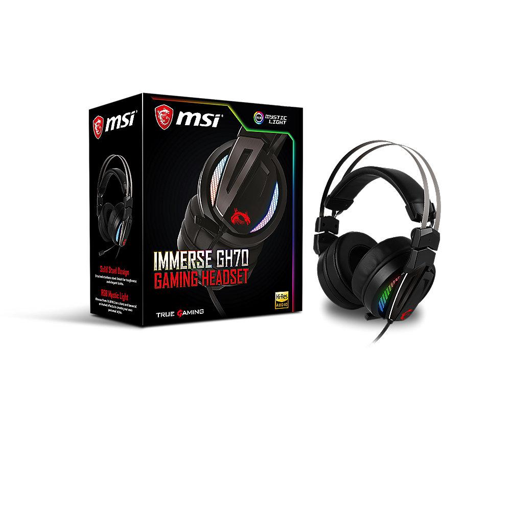 MSI Immerse GH70 Gaming Headset, MSI, Immerse, GH70, Gaming, Headset