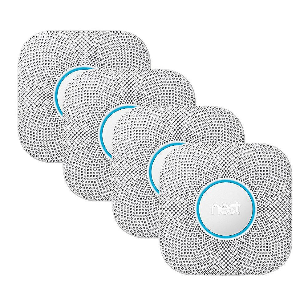 Nest Protect 4er Set Rauchmelder und Kohlenmonoxidmelder 2. Generation