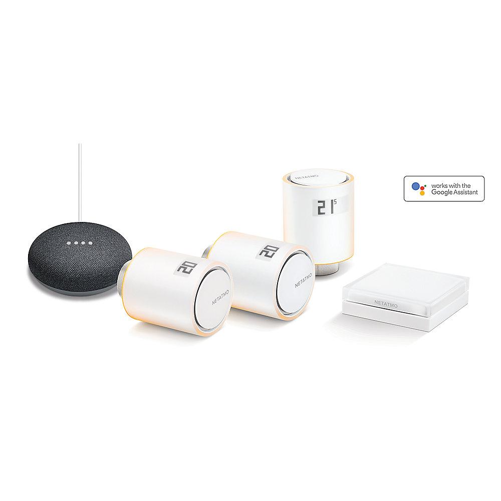 Netatmo Comfort Heating Bundle inkl. Google Home Mini Karbon