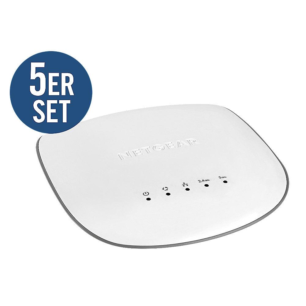 Netgear 5er Set WAC505 Insight Managed App Dualband WLAN-ac Wave 2 Access Point