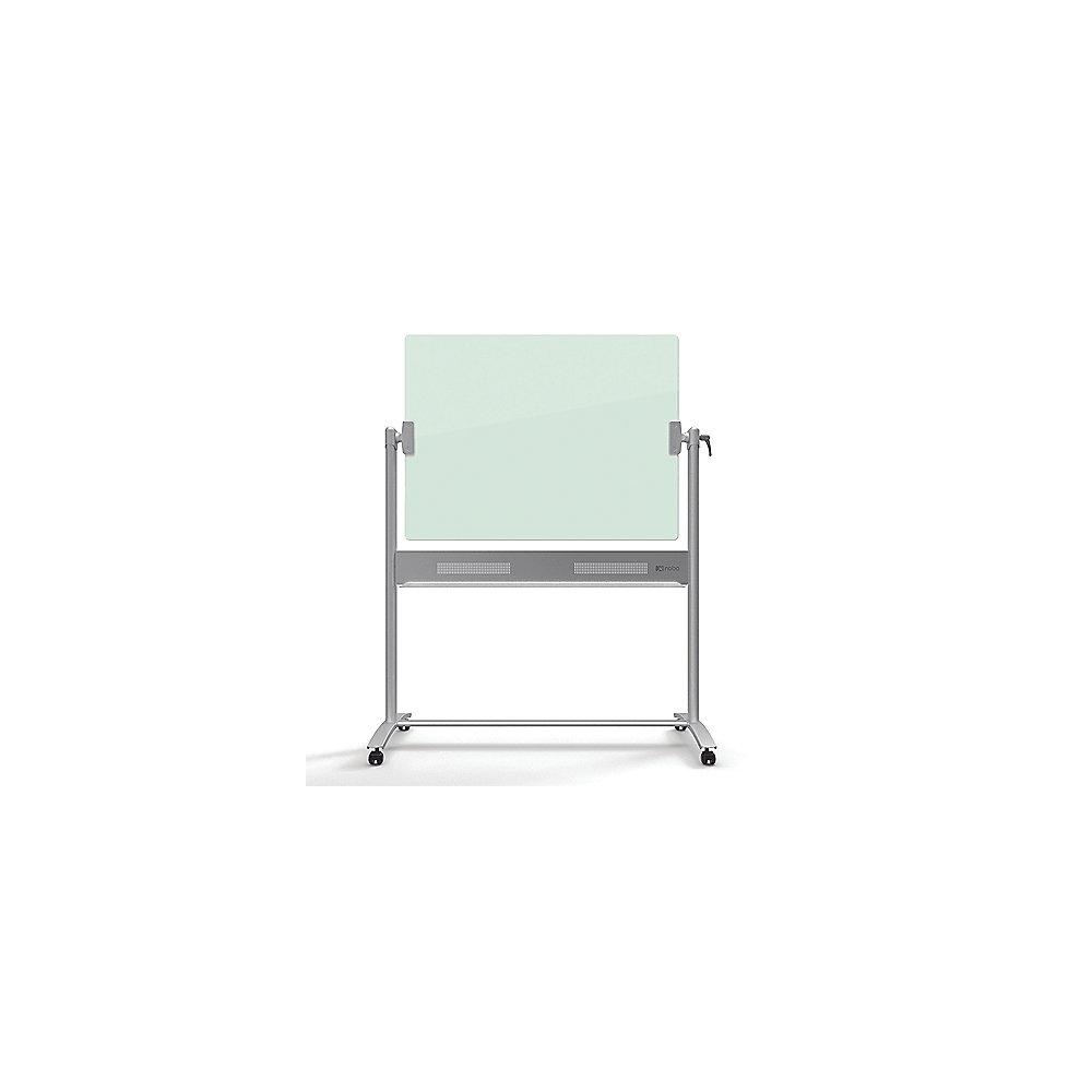 Nobo Diamond Glas Whiteboard magnetische Glastafel mobil (120 x 90 cm)