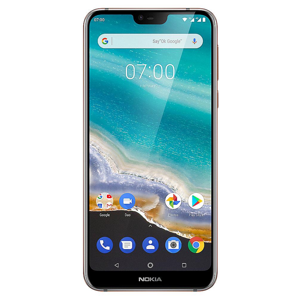 Nokia 7.1 (2018) 32GB steel Dual-SIM Android 8 Smartphone mit Zeiss-Kamera, Nokia, 7.1, 2018, 32GB, steel, Dual-SIM, Android, 8, Smartphone, Zeiss-Kamera