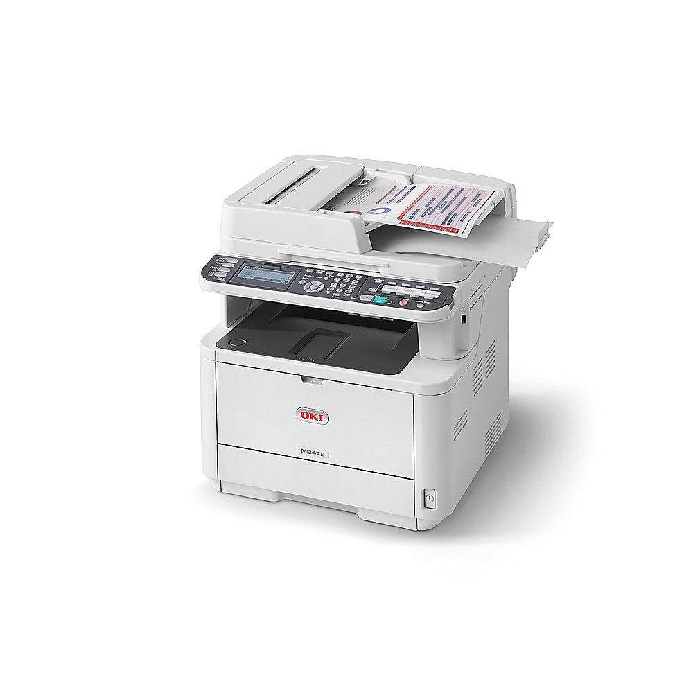 OKI MB472dnw LED-S/W-Laserdrucker Scanner Kopierer Fax WLAN