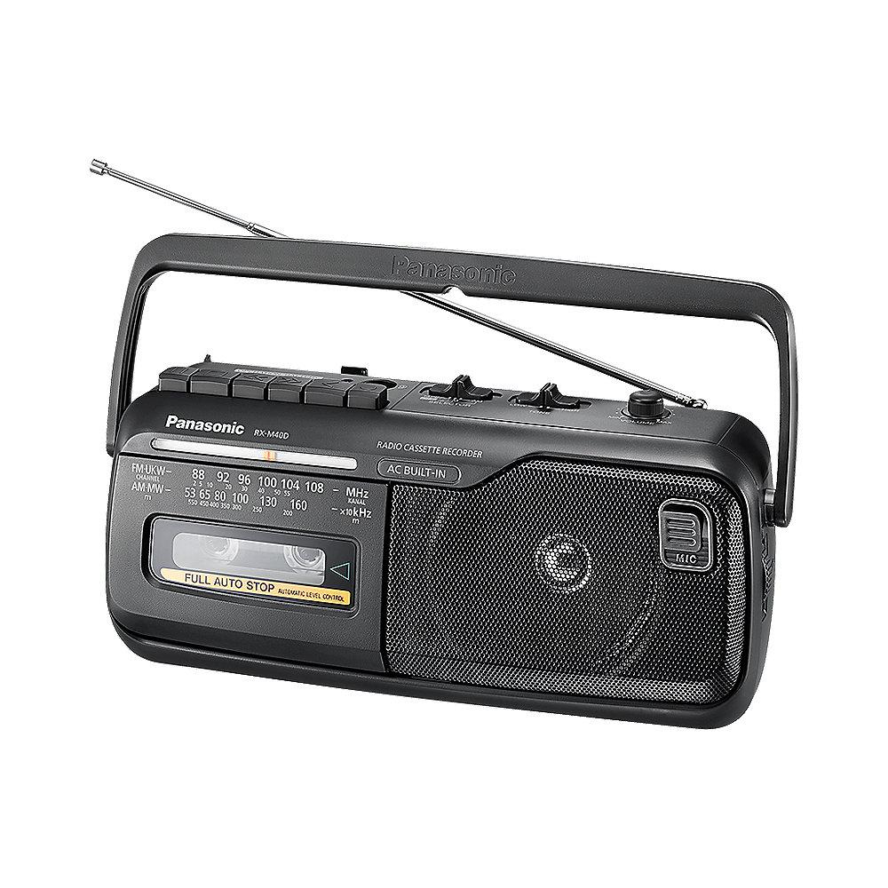 Panasonic RX-M40DE-K Mono Radiorecorder mit Kassette schwarz
