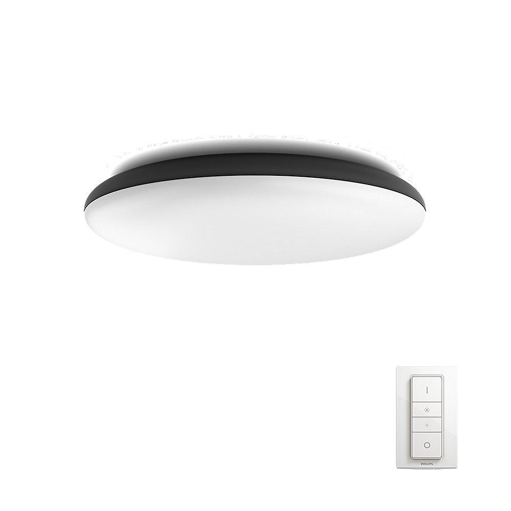 Philips Hue White Ambiance Cher LED Deckenleuchte schwarz inkl. Dimmschalter