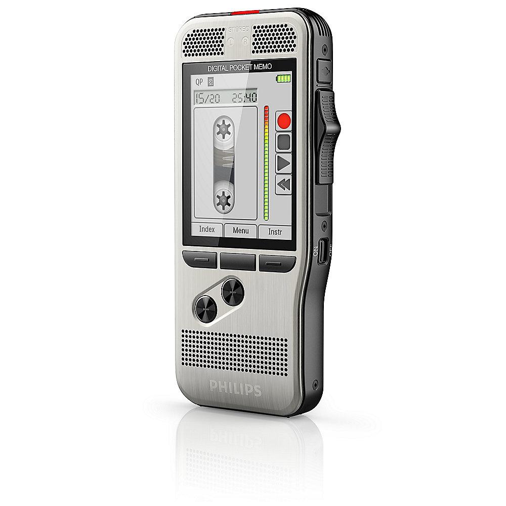 Philips Pocket Memo DPM7000 Digitales Diktiergerät mit 2Mic-Stereoaufnahme