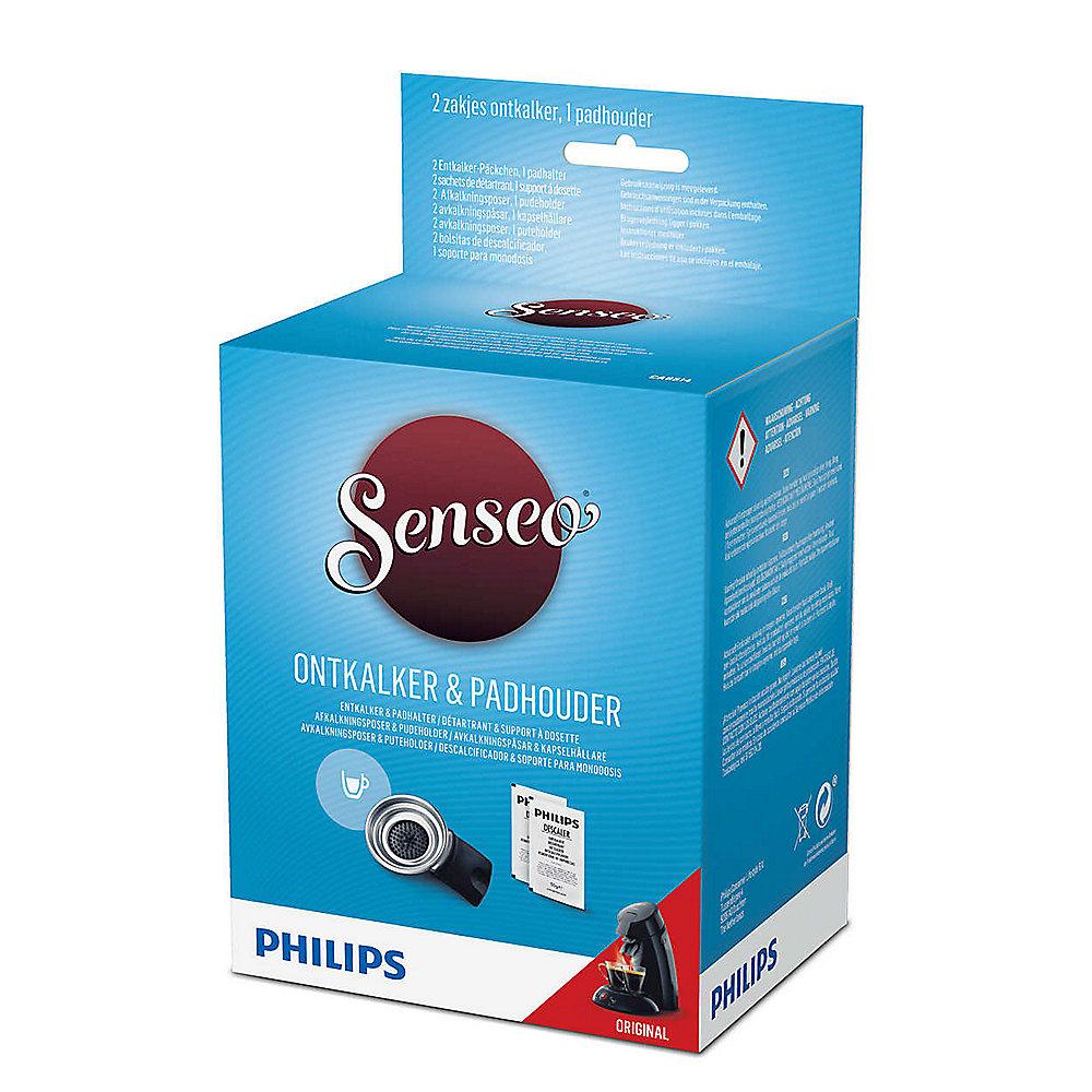 Philips Senseo CA6514/01 Pflegeset Original 1-Tassen Padhalter   Entkalker