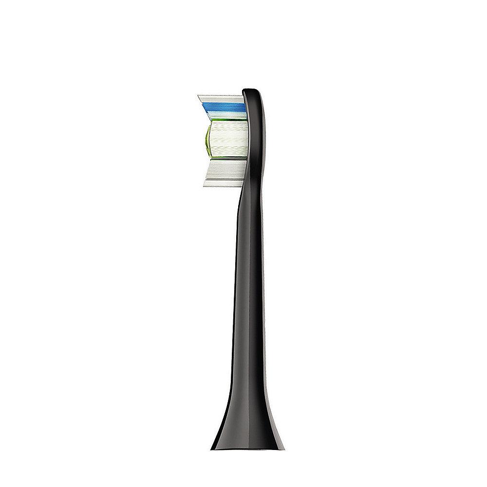 Philips Sonicare HX6064/33 DiamondClean Standard Bürstenkopf schwarz (4er Pack)