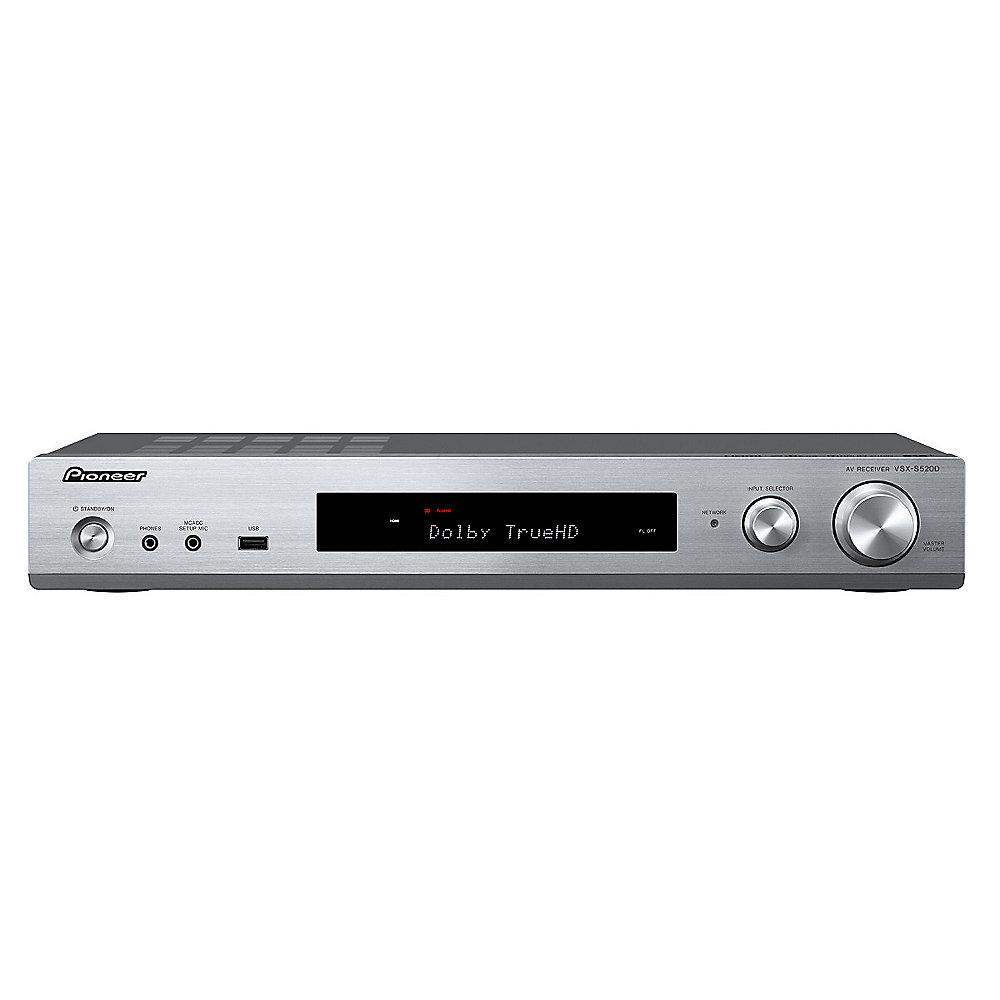 Pioneer VSX-S520D 6.2 AV Receiver, DAB , Bluetooth, Webradio, Spotify, silber