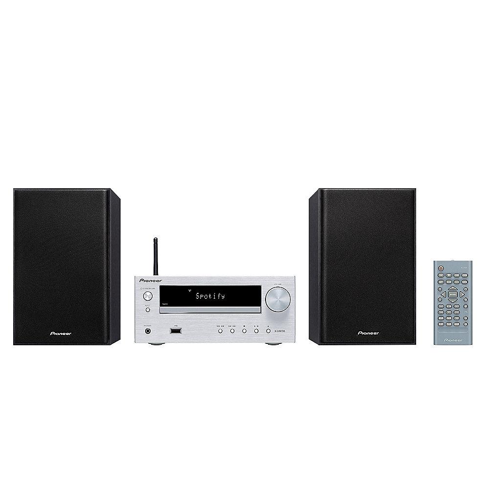 Pioneer X-HM36D-S Micro HiFi-System USB Netzwerk DAB  silber