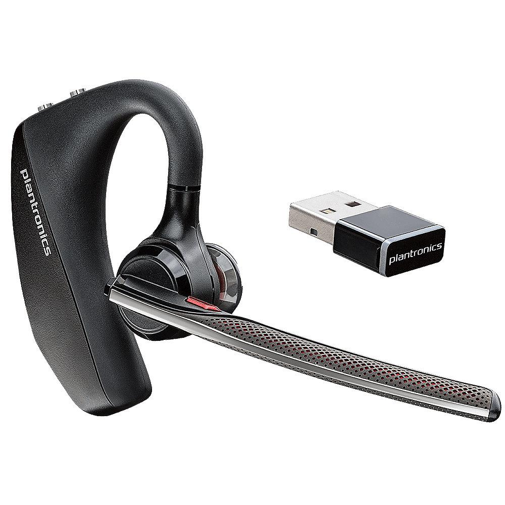 Plantronics Voyager 5200 UC Bluetooth Headset, Ohrbügel Modell, USB Dongle