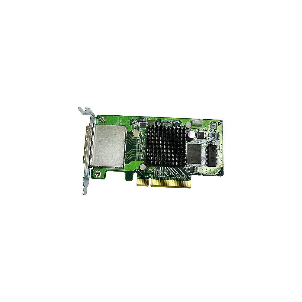 QNAP SAS-Karte Dual-Wide-Port-Ererweiterungskarte SAS-6G2E-U, 6GB/s-SAS