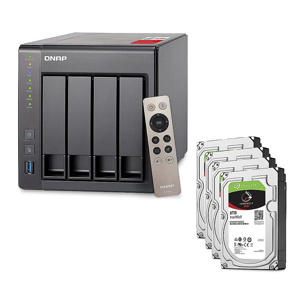 QNAP TS-451 -2G NAS System 4-Bay 32TB inkl. 4x 8TB Seagate ST8000VN0022