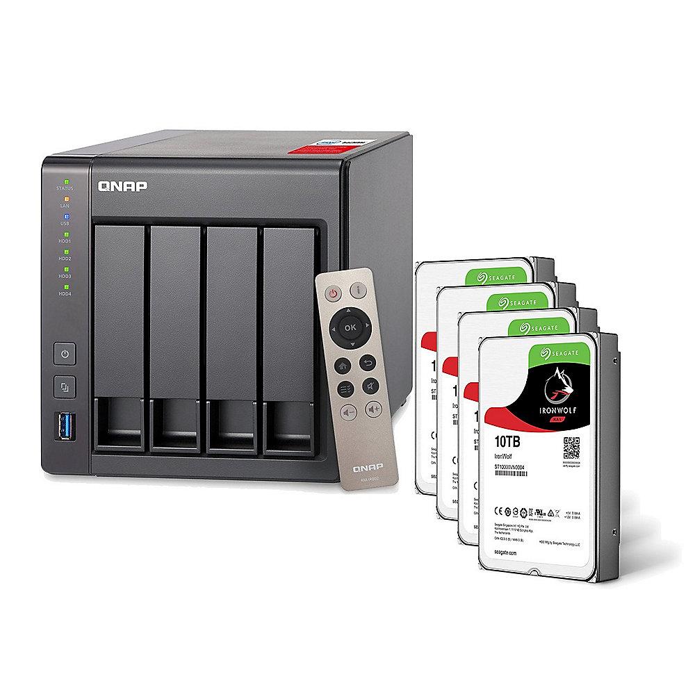 QNAP TS-451 -8G NAS System 4-Bay 40TB inkl. 4x 10TB Seagate ST10000VN0004