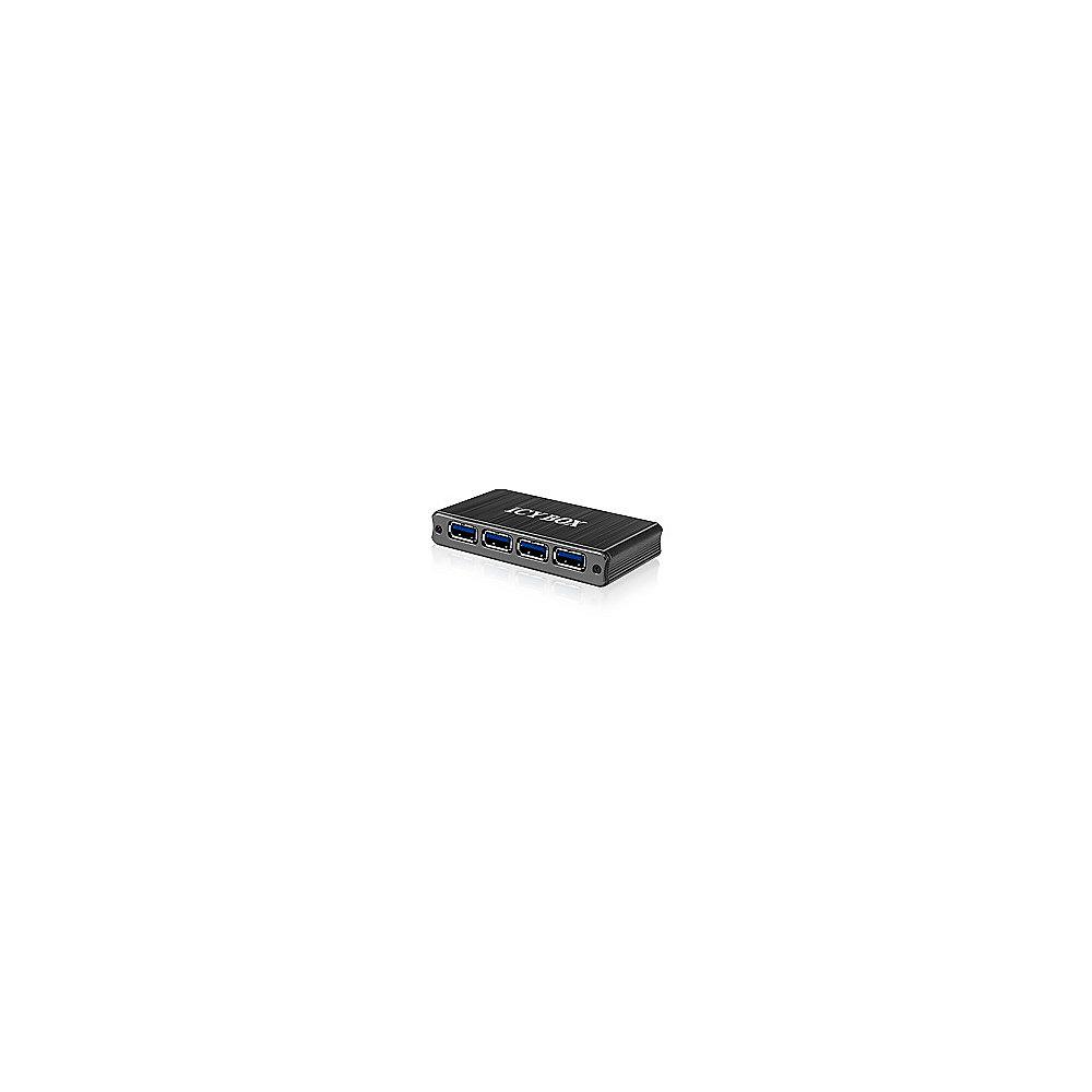 RaidSonic Icy Box IB-AC610 4-fach USB 3.0 Hub grau