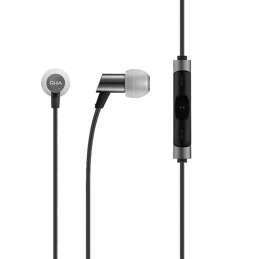 RHA S500u In-Ear-Kopfhörer mit Fernbedienung und Mikrofon schwarz