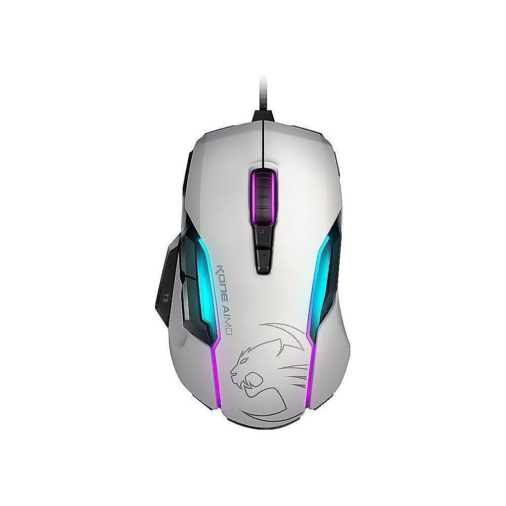 ROCCAT Kone AIMO RGBA Gaming Maus weiß ROC-11-815-WE