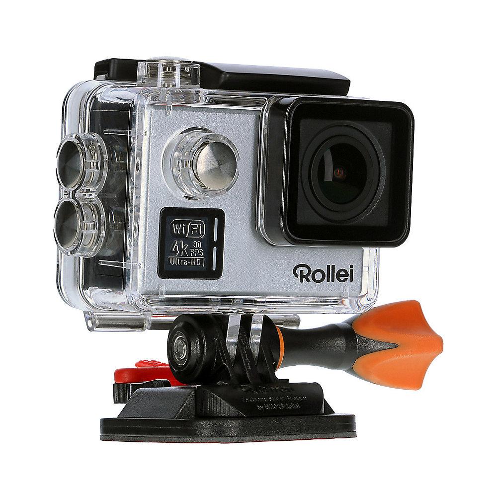 Rollei ActionCam 530 4k Ultra HD Video mit Unterwasserschutz WLAN silber